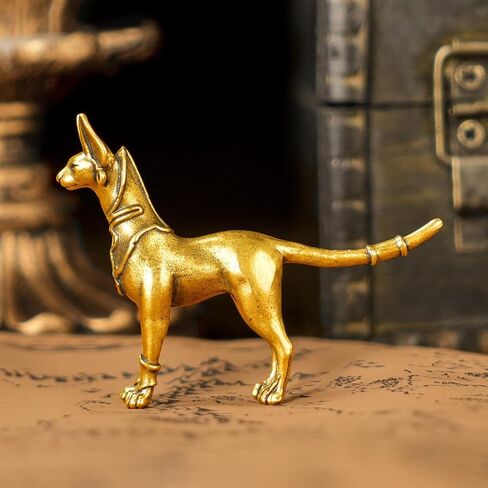 CHOVY 100% Solid Brass Baby Tiger Statue - Handcrafted Retro Animal Sculpture, Cute Desk & Shelf Decor for Living Room or Office, Unique Collectible Art Gift for Tiger Lovers & Wildlife Enthusiasts in Saudi Arabia