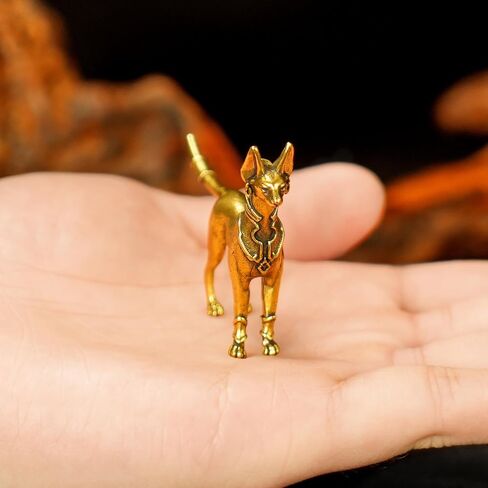 CHOVY 100% Solid Brass Baby Tiger Statue - Handcrafted Retro Animal Sculpture, Cute Desk & Shelf Decor for Living Room or Office, Unique Collectible Art Gift for Tiger Lovers & Wildlife Enthusiasts in Saudi Arabia