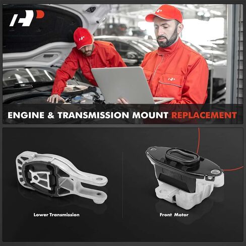 A-Premium 2PCS Engine Motor Mount and Transmission Mount Set Compatible with Chevrolet Sonic 2012 2013 2014 2015 2016 2017 2018 2019, Automatic and Manual Transmission, Replace # 95350019, 95493722 in Saudi Arabia