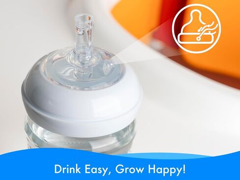 حلمات Sippy Spout لزجاجات الأطفال الطبيعية في Philips ، كأس SPOUT SPOUT ومدرب طبيعي SIPPY ، سيليكون من الدرجة الغذائية ، تدفق متغير ، 4 عدد in Kuwait