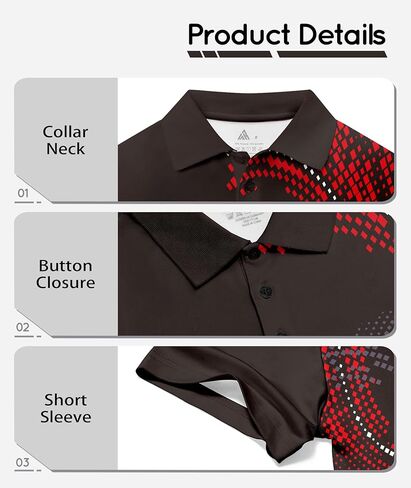 Little Beauty 3 Pack Boys Boys Polo قمصان غير رسمية قميص جولف رياضي جاف سريع in Kuwait