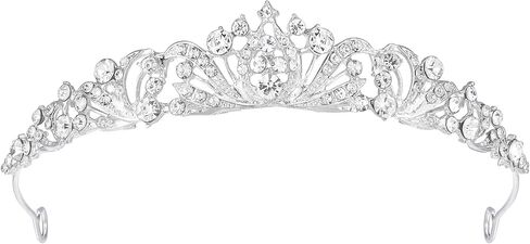 Tiaras Crown for Women, Wedding Headpieces for Bridal, Birthday, Prom, Quinceanera Silver in Kuwait