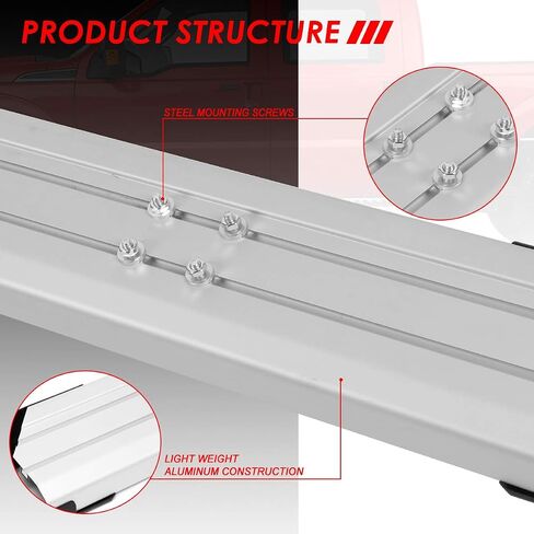 Auto Dynasty 6 Inches Side Step Nerf Bar Running Boards Compatible with Ford F-250 F-350 F-450 F-550 Super Duty Crew Cab 99-16, Stainless Steel, Black Powdercoated in Saudi Arabia