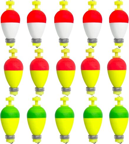 15 عبوة صيد الأسماك عوامات ، بوبس مرجحة لصيد السيجار إيفا الرغوة المفاجئة على العوامات المفرقات الربيع بوبر كرابي بانغيلز ​​تراوت تراوت بوبس سمك السلور العوامات in Kuwait