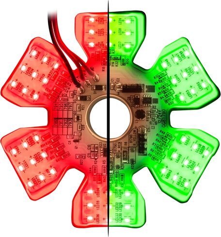 GG Grand General 81791 Amber/Blue Ultra Thin Air Cleaner Hex 54 Led Dual Color Light in Saudi Arabia