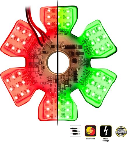 GG Grand General 81791 Amber/Blue Ultra Thin Air Cleaner Hex 54 Led Dual Color Light in Saudi Arabia