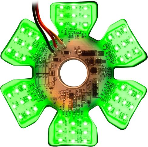 GG Grand General 81791 Amber/Blue Ultra Thin Air Cleaner Hex 54 Led Dual Color Light in Saudi Arabia