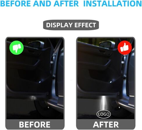 Car Door Light Logo,HD Colorfast LED Projector Welcome Lights Compatible with for Lexus ES is GS LS RX GX LX,Puddle Lights Automotive Micro-Labeling Auto Suite in Saudi Arabia