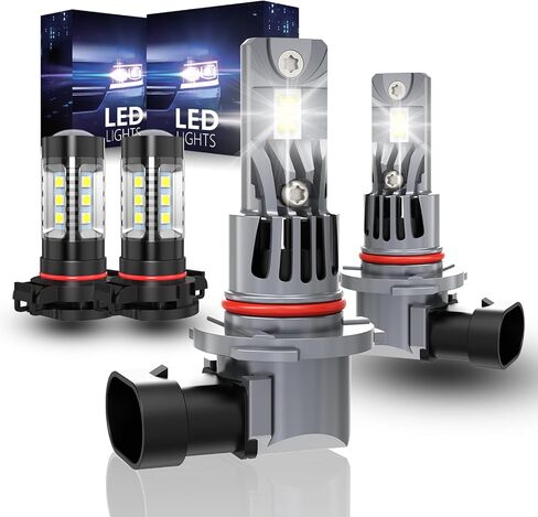 المصابيح الكهربائية لفورد F250 F350 F450 F550 XL XLT 2023 2024 2025 ، 500 ٪ سطوع مرتفع 6500 كيل in Kuwait