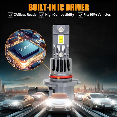 المصابيح الكهربائية لفورد F250 F350 F450 F550 XL XLT 2023 2024 2025 ، 500 ٪ سطوع مرتفع 6500 كيل in Kuwait