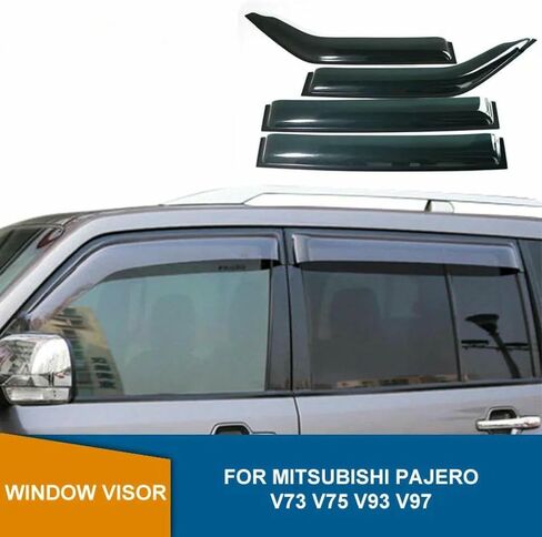 QILING for Mitsubishi Montero Pajero V73 V75 V93 V97, Window Visor Wind Shields Sun Rain Guards Side Wind Deflector in Saudi Arabia