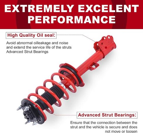 TOPAZ Front Strut Shock Assembly w/Coil Spring 171593 171594 Compatible with Ford Escape 2001-2012, Mazda Tribute 2001-2011, Mercury Mariner 2005-2011 in Saudi Arabia