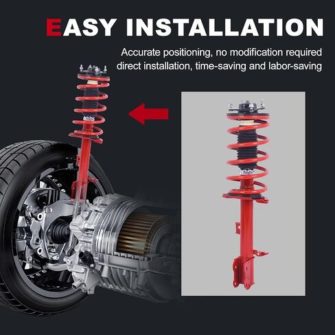 TOPAZ Front Strut Shock Assembly w/Coil Spring 171593 171594 Compatible with Ford Escape 2001-2012, Mazda Tribute 2001-2011, Mercury Mariner 2005-2011 in Saudi Arabia