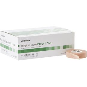 McKesson Surgical Tapes, Non-Sterile, Breathable Paper, 1 in x 10 yds, 12 Rolls, 1 Pack in Saudi Arabia