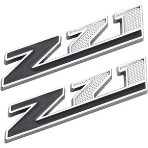 Aimoll 2PCS (الحجم الصغير) Z71 شعارات ، استبدال شعارات شارات 3D Aolly لـ GMC Chevy Silverado Sierra Suburban Colorado (Chrome Red) in Saudi Arabia