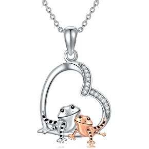 Bearded Dragon Sterling Silver Pendant Necklace - Lizard Jewelry Gifts for Women in Saudi Arabia