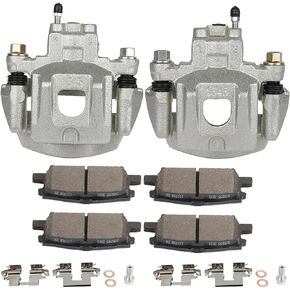 19B2905 19B2904 D996-7897 Rear Left & Right Brake Calipers & Ceramic Disc Pads（Rear) for Lexus 2004-2009 for Toyota 2004-2007 in Saudi Arabia