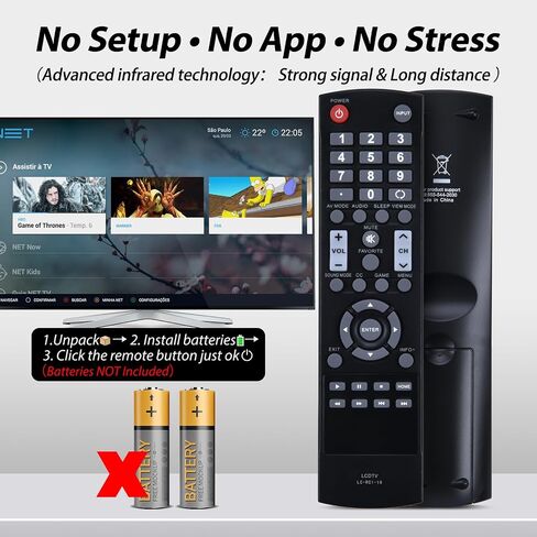 LC-RC1-14 Replace Remote Control fit for Sharp TV LC-32LB150U LC-42LB261U LC-50LB261U LC-32LB261U LC-42LB150U LC-50LB150U LC32LB150U LC42LB261U LC50LB261U LC32LB261U LC42LB150U LC50LB150U in Saudi Arabia