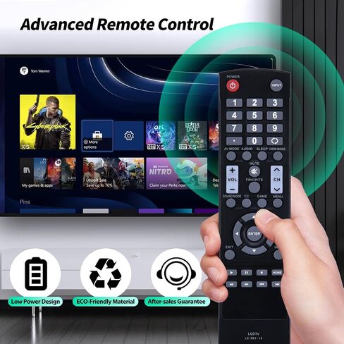 LC-RC1-14 Replace Remote Control fit for Sharp TV LC-32LB150U LC-42LB261U LC-50LB261U LC-32LB261U LC-42LB150U LC-50LB150U LC32LB150U LC42LB261U LC50LB261U LC32LB261U LC42LB150U LC50LB150U in Saudi Arabia