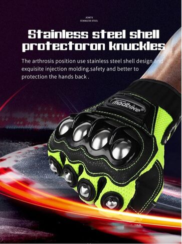 Motorcycle Gloves for Men and Women, Half Finger Touchscreen Motorbike Gloves for BMX ATV MTB Riding, Road Racing, Cycling, Climbing, Motocross in Saudi Arabia