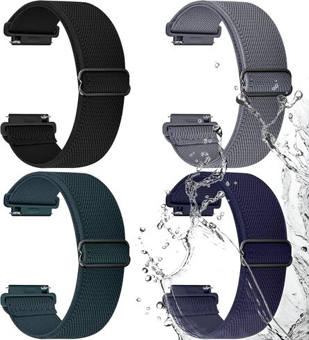Fullmosa 18/20/22mm Water-Resistant Nylon Watch Band for Garmin in Saudi Arabia