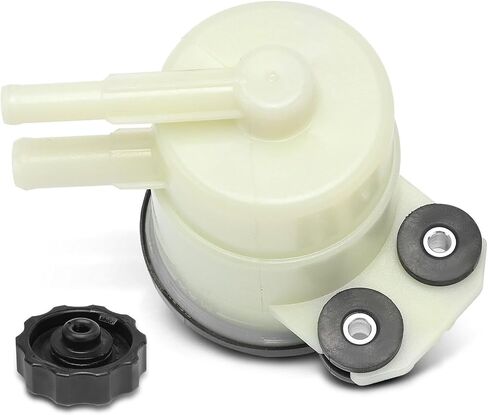 Power Steering Reservoir L4 571502F000 CAP 571502F000 لـ KIA For Spectra 2.0L 2004-2009 for Spectra5 2.0L 2005-2009 بلاستيك أبيض وأسود 603-704 603704 in Kuwait