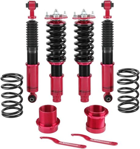 maXpeedingrods Coilovers for Mazda 6 2003-2006 GG, for Mazda 6 MPS 2005-2007, Height Adjustable Coilovers Suspension Kit Struts, Preset Damping Lowering Kit, Red in Saudi Arabia