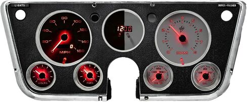 IntelliTronix 1967-1972 Chevy C10 Pickup Truck Gauge Gauge Panel Dash Cluster (Blue) in Kuwait