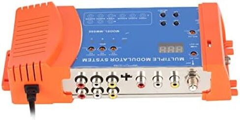 Home Modulator,Adapts to Local CATV System Multi Channels Support PAL NTSC Optional Plug and Play Multiple Modulator System for TV Box AV Source (US Plug) in Saudi Arabia