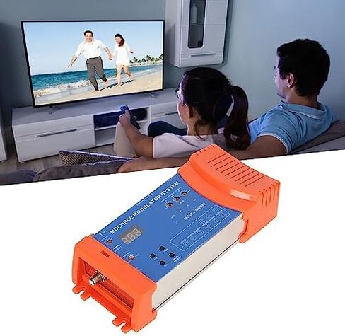 Home Modulator,Adapts to Local CATV System Multi Channels Support PAL NTSC Optional Plug and Play Multiple Modulator System for TV Box AV Source (US Plug) in Saudi Arabia