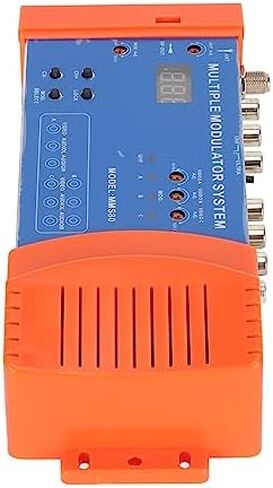 Home Modulator,Adapts to Local CATV System Multi Channels Support PAL NTSC Optional Plug and Play Multiple Modulator System for TV Box AV Source (US Plug) in Saudi Arabia