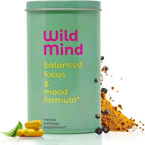 Wild Mind Clarity Mental Clarity Focus and Mood Support ملحق للعافية العقلية-دعم الدماغ NOOTROPIC 4-40 يومًا من الإمداد لمدة 30 يومًا in Saudi Arabia