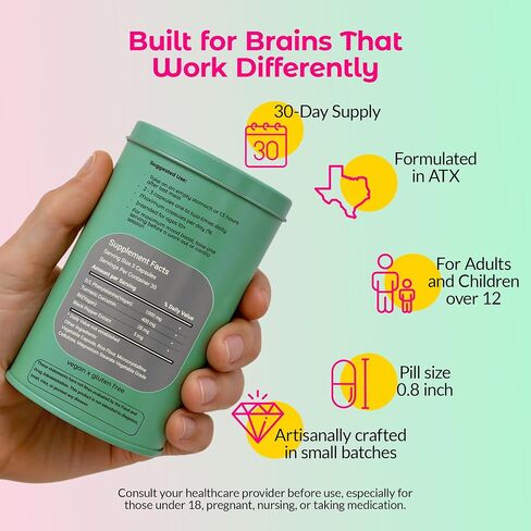 Wild Mind Clarity Mental Clarity Focus and Mood Support ملحق للعافية العقلية-دعم الدماغ NOOTROPIC 4-40 يومًا من الإمداد لمدة 30 يومًا in Saudi Arabia