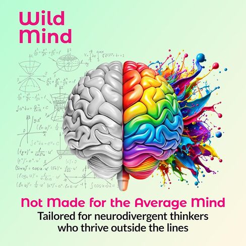 Wild Mind Clarity Mental Clarity Focus and Mood Support ملحق للعافية العقلية-دعم الدماغ NOOTROPIC 4-40 يومًا من الإمداد لمدة 30 يومًا in Saudi Arabia