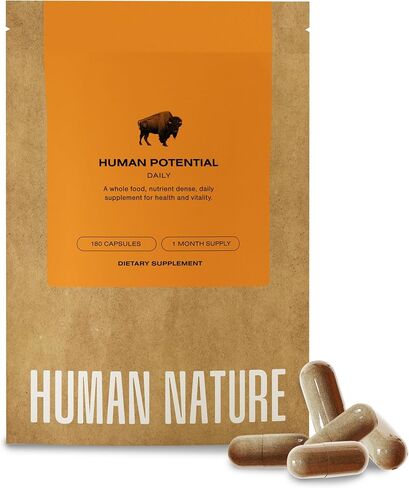 Human Nature Human Potential: Wild & Grass Fed Bison Organ Supplement with 150+ Nature-Made Nutrients for Energy, Vitality, Focus, & Immunity in Saudi Arabia
