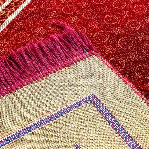 سجادة الصلاة الإسلامية ، حصيرة صلاة إسلامية رقيقة ، ياناماز ، ساجادا ، سجادة صلاة ، هدية إسلامية ، حصيرة صلاة تركية محمولة قابلة للطي للرجال والنساء ، سجادة صلاة السفر خفيفة الوزن ، 26 "x43" in Saudi Arabia