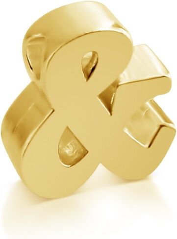 Ampersand Symbol & - سلسلة قلادة خطي Serif مخصصة رقيقة 1 مم in Kuwait