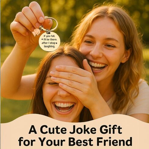 OXIHOUSE&CO- Funny Friend Gift Keychain – Engraved Stainless Steel Quote Charm in Kuwait