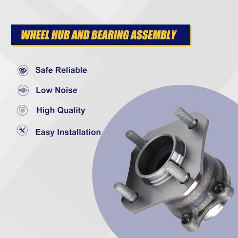KUSATEC 512384 Rear Wheel Bearing and Hub Assembly Compatible with 2007-2012 Nissan Sentra, 4 Lug Bolts w/ABS in Saudi Arabia