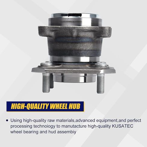 KUSATEC 512384 Rear Wheel Bearing and Hub Assembly Compatible with 2007-2012 Nissan Sentra, 4 Lug Bolts w/ABS in Saudi Arabia