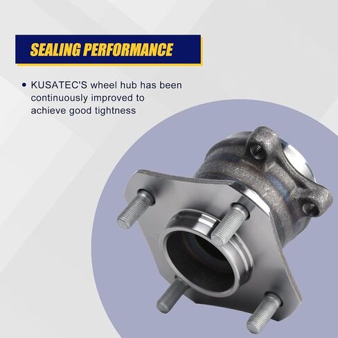 KUSATEC 512384 Rear Wheel Bearing and Hub Assembly Compatible with 2007-2012 Nissan Sentra, 4 Lug Bolts w/ABS in Saudi Arabia