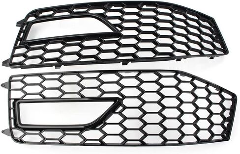 Lirun Car Fog Light Cover Honeycomb Hex Mesh Bezel Fog Lamp Cover Replacement 8K0807681L 8K0807682M For Audi A4 B8.5 S-line S4 RS4 2013 2014 2015 in Saudi Arabia