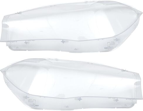 1PAIR LESSALS LENS COVER NO.63117442647/63117442648 CAR RIDE LESE MELITER LENSE LENSE CLEAR CLOVE LENS FOR BMW X5 X6 2014-2018 PC CLEAR in Saudi Arabia