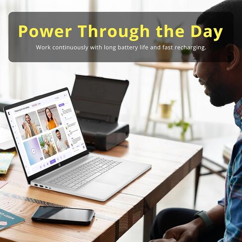 HP Envy 17.3" FHD Touchscreen Laptop, Intel i7-1260P, 32GB RAM, 1TB PCIe SSD, Band & Olufsen Audio, HD Webcam, Wi-Fi 6E, Bluetooth, Silver, Windows 11 Pro, 32GB USB Card (Renewed) in Saudi Arabia