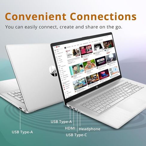 HP Envy 17.3" FHD Touchscreen Laptop, Intel i7-1260P, 32GB RAM, 1TB PCIe SSD, Band & Olufsen Audio, HD Webcam, Wi-Fi 6E, Bluetooth, Silver, Windows 11 Pro, 32GB USB Card (Renewed) in Saudi Arabia