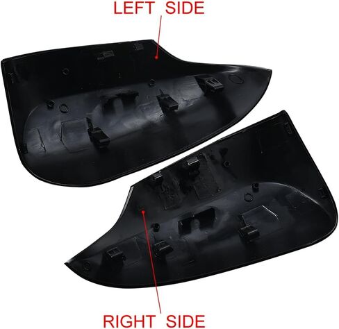 JSCARLIFE 2012-2020 T-oyota Yaris ABS Mirror Covers | Direct - Fit Side Mirror Caps, Effortless Clip - On Install (Black) in Saudi Arabia