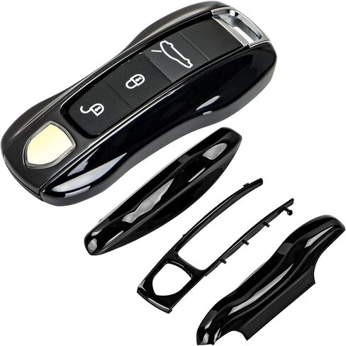 AeroBon 3-Piece Painted Key Fob Cover Compatible with Porsche Key Shell, Key Fob Shell Replacement (MK2, Gentian Blue) in Saudi Arabia