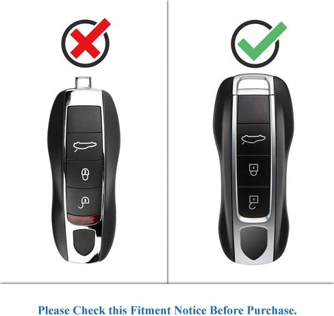 AeroBon 3-Piece Painted Key Fob Cover Compatible with Porsche Key Shell, Key Fob Shell Replacement (MK2, Gentian Blue) in Saudi Arabia