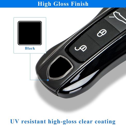 AeroBon 3-Piece Painted Key Fob Cover Compatible with Porsche Key Shell, Key Fob Shell Replacement (MK2, Gentian Blue) in Saudi Arabia