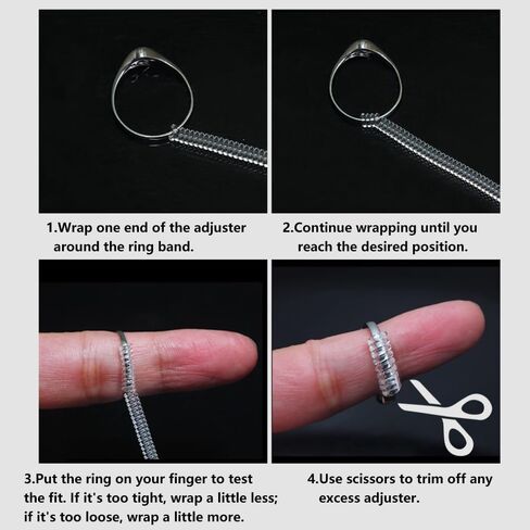 ring size adjuster for loose rings - invisible ring spacers for women and men, ring guards and sizers for loose rings in Saudi Arabia